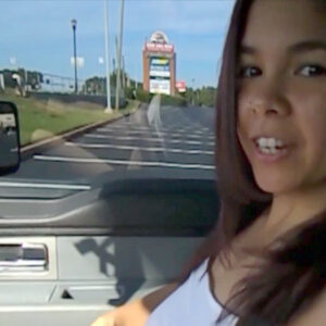 Ava Masturbates In Her Pantyhose In Backseat In Public Parking Lot