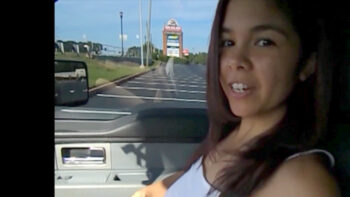 Ava Masturbates In Her Pantyhose In Backseat In Public Parking Lot