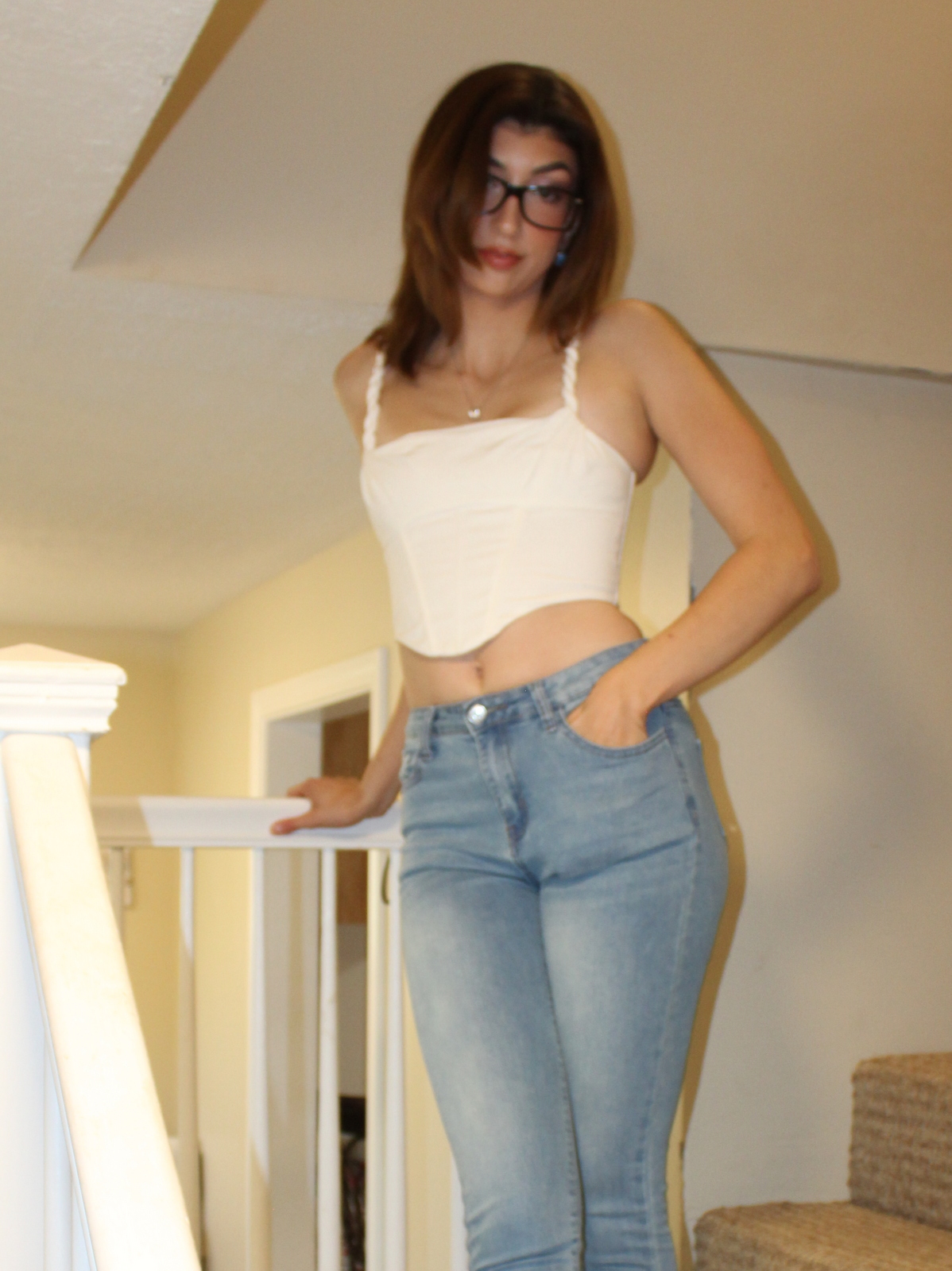 Sniff Gina's Pink Parts.. She Sniffed Them As Well.. Her Black Shiny G-String Thong With Video - Image 9