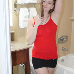 Welcome New Girl Ella Red Lace Thong After Work